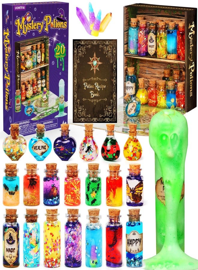UOMTFAI Mystery Potion Craft Kit for Kids, Mix 20 Magic Wizard Potion, Creative Christmas Decorations Birthday Gifts Toys for Boys and Girls Age 6 7 8 9 10+ - Image 1
